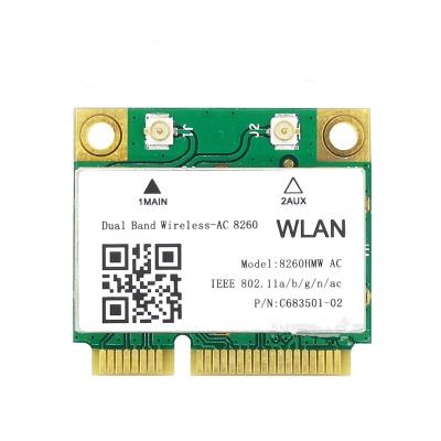 China Wireless-AC Dual Band 8260AC 802.11ac 2x2 WiFi BT4.2 8260HMW AC 8260 mini PC-E PCIe WIFI LAPTOP for sale