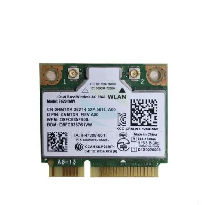 China LAPTOP 867Mbps Wifi mini PCI-E 2.4G/5Ghz Wlan BT4.0 Wifi Card 7260AC 7260HMW Dual Band Wireless Card for sale