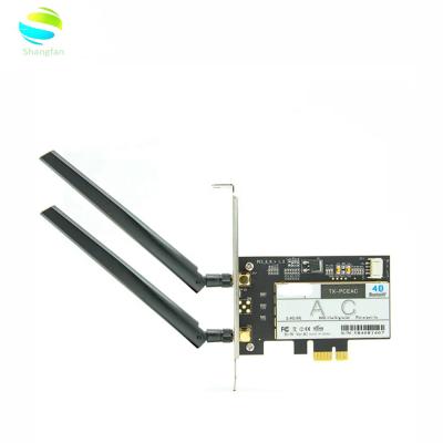 China LAPTOP AC 3160 Wireless Band Dual 802.11ac 433M + Blue Cog BT 4.0 PCI-E 1X 16X wifi desktop WLAN CARD for Intel 3160AC for sale