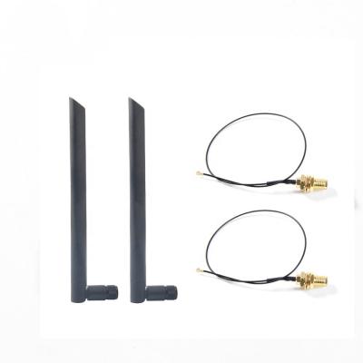 China NEW Dual Band 5dbi WiFi Wireless Antenna RP-SMA+MHF4/IPX Pigtail Cable For NGFF M Card m.2 WIFI/WLAN/3G/4G Wireless Antenna 5dbi WiFi Wireless Antenna .2 for sale