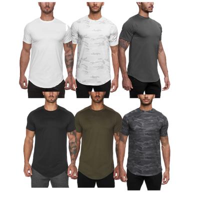 China Custom Oversized Viable Plus Size Summer Sports Fitness Men's Quick-Drying Training Sport Short Sleeve T-Shirt With Logo for sale