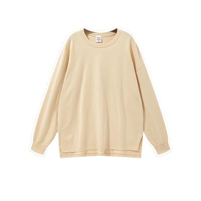 China Wholesale Customized Solid Color QUICK DRY Basing Shirt High Street Long Sleeve Oversized Unisex T-Shirt for sale