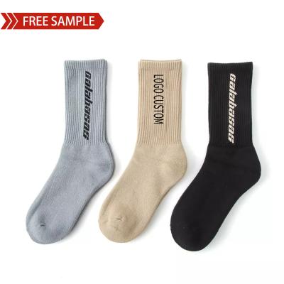 China Wholesale QUICK DRY CIA Men's Shear Custom Knit Embroidered Basketball Crew Socks Sports Terry Hip-Hop Cycling Socks With Logo for sale