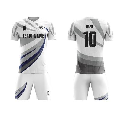 China Full Sets Sublimated Sportswear Custom Soccer Jerseys Kits Sets Football Uniforms for sale