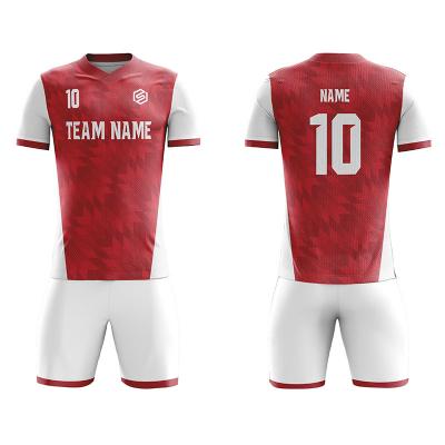 China Sets Sports Team Soccer Jersey Sublimation Soccer To Wear Custom Team Name Shirts And Underpants For Mens Sportswear for sale