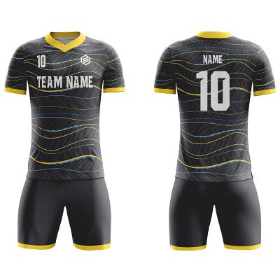 China Latest Sets Sublimation Printing Personalized Logo Football Clothes Men Soccer Wear Custom Football Tank Top For Team for sale