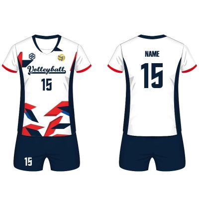 China Custom 100% Polyester Academy Men&Women Volleyball Wear Sublimation Sport Singlet Kits Volleyball Uniforms for sale