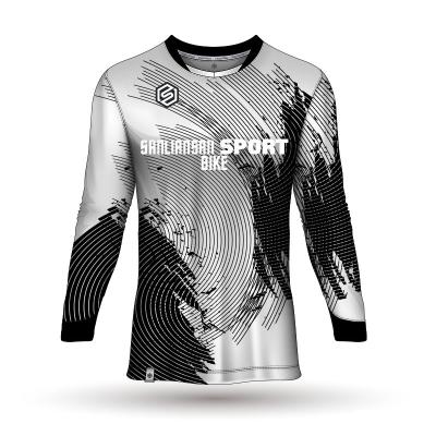 China Breathable Full Sublimation Mountain Bike Tank Top Good Quality Downhill Racing Design Long Sleeve Cycling Mtb Shirt For Man for sale