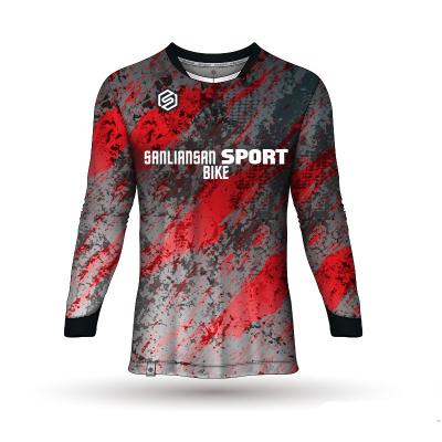 China 2022 Breathable Downhill Enduro Jersey Mountain Bike Racing Apparel Mens MTB Shirt Sleeve Motocross T-Shirt Long Quick Dry for sale