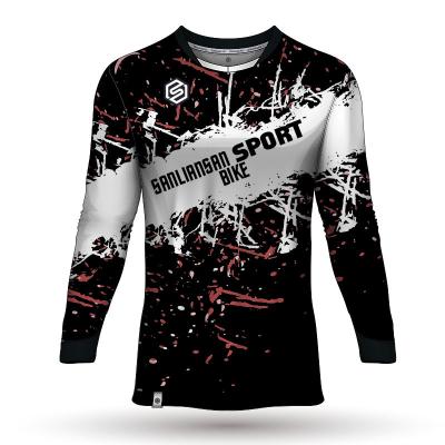 China Motorcycle Mountain Bike Team Downhill Jersey MTB CAD Bike Shirt Cross Country Breathable Custom Offroad Mountain Bike Jersey for sale