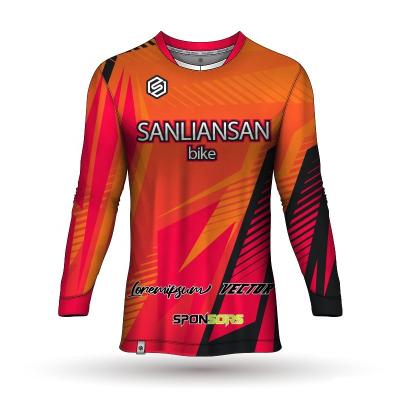 China Breathable Sublimation Custom Wear Bicycle MTB Cycling Cycling Jersey Top for sale