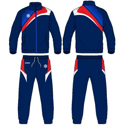 China Wholesale Custom Slim Fit Pockets Mens Soccer Sublimated Tracksuit Breathable Tracksuits for sale