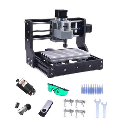 China Laser Engraving 3 Axis Home CNC GRBL Laser Machine DIY Mini Engraving Milling 3D Router With Laser Head for sale