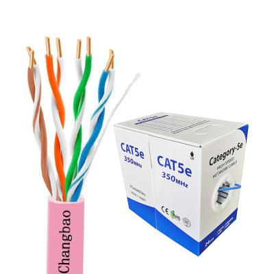 China PVC/LSZH/PE Changbao UTP Cable Network Lan Cable Factory manufacturer cat5e 305m cable utp cat 5e for sale