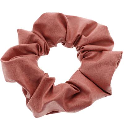 China High Quality Leather Scrunchies Elastic Hair Bands PU Hair Scrunchies Hair Accessories For Hair For Women for sale