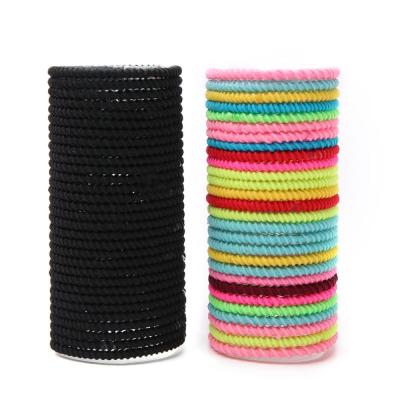 China Screw Net Form Popular Braided Screw Net Pony Tie Elastic Hair Band For Girls Hair Holders for sale