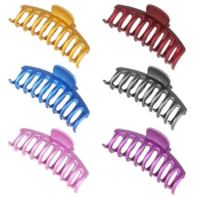 China Plastic Classic Korean Hair Claw Clip Large Resin Hair Claws For Women Hair Clamp Clip Plastic Acrylic Jaw Clips for sale