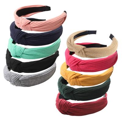 China Stylish Headbands For Women Cloth Hair Band Accessories Elastic Head Wrap Cute Outdoor Hair Accessories for sale