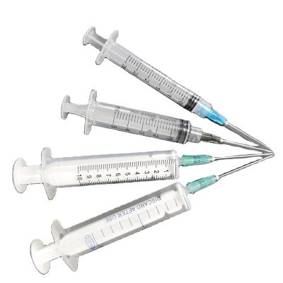 China Convenient 3ml 5ml Medical Disposable Injection Plastic Syringe With Needle for sale