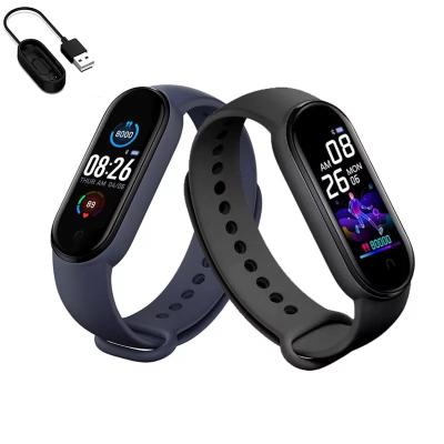 China 2021 Hot Selling Stylish Touch Screen Women Sports Fitness Tracker M5 Functional Smart Wristband for sale