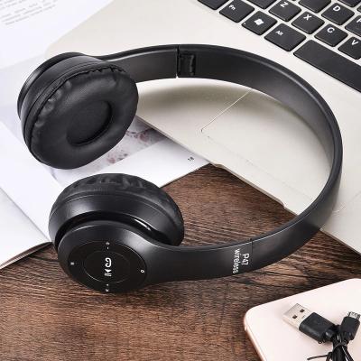 China Hot P47 Earphone Wireless Headset Headphones Noise Canceling BT Earphones High Fidelity Stereo Bass Game Headset With MIC For Xiaomi Cell Tablet for sale