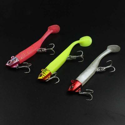 China Best PVC Peche 21g Groundbait For Fishing Saltwater T Tail Lead Hook Bust With Best Worm Groundbait For Fishing Saltwater Bait PESCA for sale