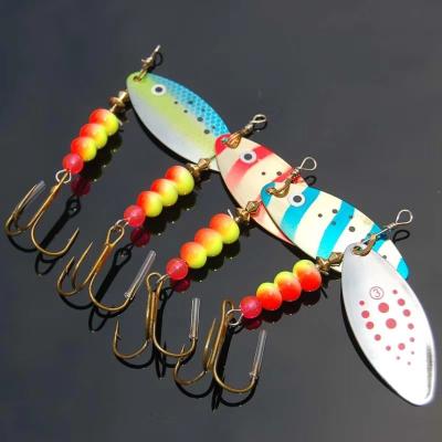 China PESCA Spinning Hard Fishing Lure 12g Four Color Lure Fishing Supplies Metal Sequins 8.5cm Metal Peche for sale