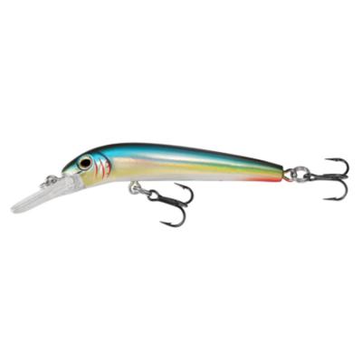 China Peche 3d Depth 1-2m Fishing Tackle Minnow Luers Diving PESCA ABS Plastic Eye Luers for sale