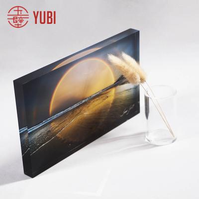 China Display Decoration Can Customize Popular Acrylic UV Transparent Clear Photo Block Print Acrylic Photo Frame Gift for sale