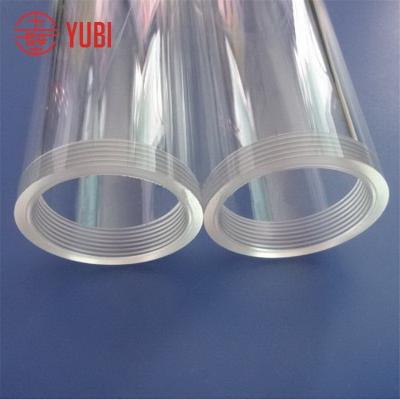 China New Products Grade Acrylic Tube Cylinder Plexiglass Top Tube With Threaded for sale