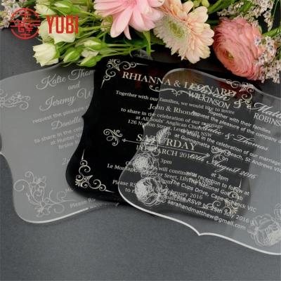 China Wholesale Invitations Card Acrylic Clear Acrylic Acrylic Sheet Model for sale