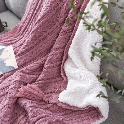 China Wholesale Eco-friendly Soft Knitted Pure Wool Kids Sleep Throw Factory Cashmere Baby Blanket for sale