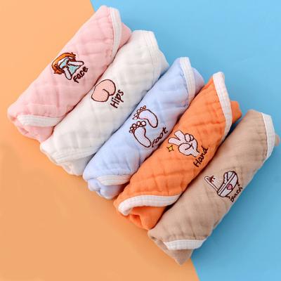 China Child Safe Bestselling Embroider Baby Towel Set, Luxury 100% Cotton Baby Towel Use For Face, Hands, Feet, Bath, Etc. Ultra-Dry for sale