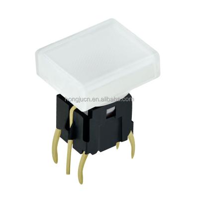 China 6x6mm tact momentary switch with 12v led illuminated tact switch light tactile switch with cover for sale