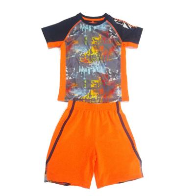 China 100% Polyester Best Seller Sleeveless Baby Shirt Shorts Sets Kid Boy Children Clothing Set for sale