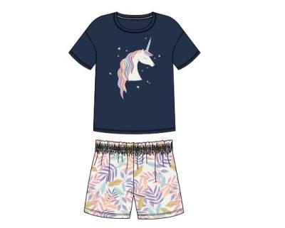 China Soft Kids Sleepwear Wholesale With Knit Top And Woven Shorts for sale