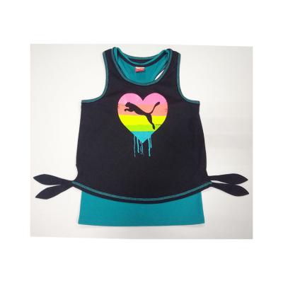 China 2022 Hot Selling Cotton Anti-Shrink Custom Kids Shirt Boys Sleeveless Tank Tops for sale