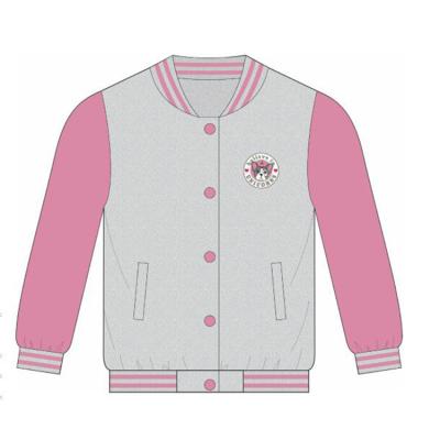 China Factory Direct Anti-Wrinkle Turned Lovely Collar Kids Jackets For Girls for sale