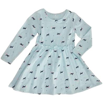 China Causul dress high quality summer baby cute dresses round collar girls dress for sale