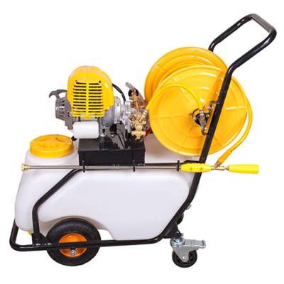 China High Pressure Farming Agriculture Power Sprayer With Wheel&hose Coil Trolley Power Sprayer for sale