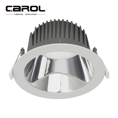 China Factory price high quality Carol ceiling recessed led recessed ceiling light 30 watt commercial lighting anti-glare round led smd downlight for sale