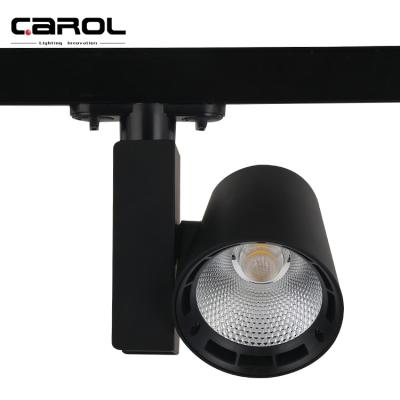 China modern carol dali c tick museum dimmable suspended 3 phase wall washer cob led track light 12w 30w 45w 50w led track spot light for sale