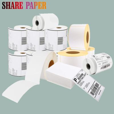 China Waterproof Superior Oil Coated Barcode Label 4 x 6 Thermal Labels A6 Printing Paper Adhesive Shipping Labels for sale