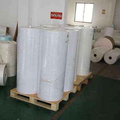 China Waterproof High Quality Self Adhesive Direct Thermal Raw Material Label Material In Jumbo Roll For Shipping Label for sale