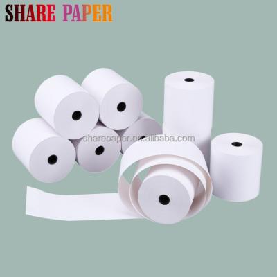 China Cheap pure white image 80x80mm high quality dark thermal receipt factory price heat sensitive paper rolls cash register paper rolls for sale