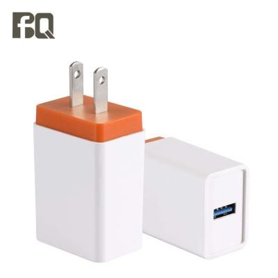 China Mobile Phone Fast Charging 3.0 USB Port QC 3.0 AC Power Adapter Single Travel Charger EU USA for sale