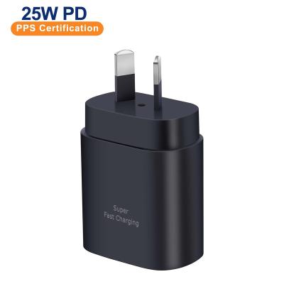 China Mobile Phone PPS Certified Us/Eu PD Type-C Quick Charging Wall Plug 25w Adapter For Sumsung for sale