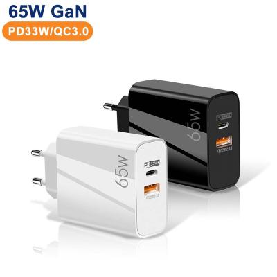 China Mobile Phone Amazon Palladium GaN Charger 65w Hot Eu Plug Us 65 Watt Cargador Fast Charger For iPhone For Macbook for sale