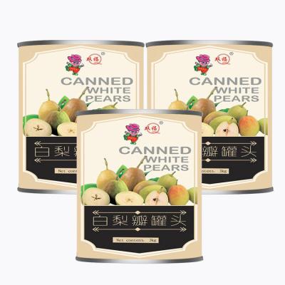 China Chinese purchase SHUANGFU SF-P3000 canned exquisite SYRUP fruit durable pear canned for sale