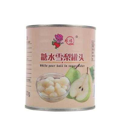 China Support Canned Custom Design Production Bulk Fruit Canned White Pear SF-WP820 for sale